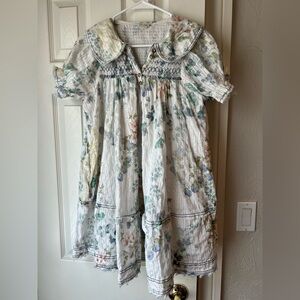 Pilcro Puff-Sleeve Collared Babydoll Mini Dress from Anthropologie